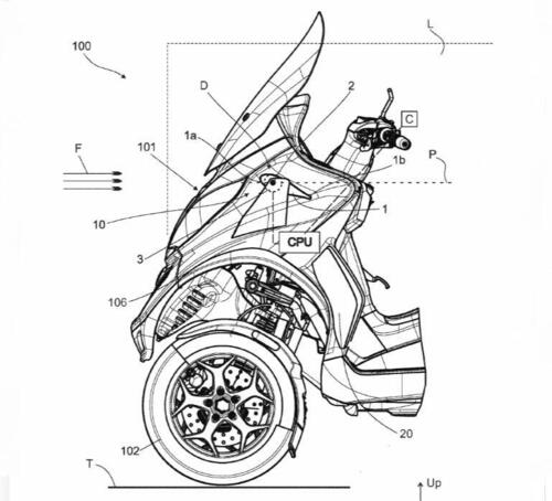 Piaggio brevetta le ali mobili. Per Aprilia? (6)