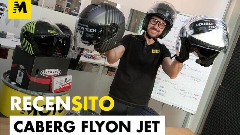 Caberg FLYON Jet. Recensione casco jet in fibra e carbonio.