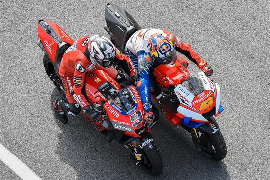 Jack Miller e Danilo Petrucci durante i test invernali