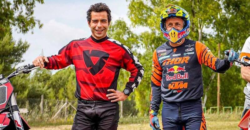 Danilo Petrucci e Tony Cairoli, una giornata di Motocross