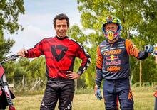 Danilo Petrucci e Tony Cairoli, una giornata di Motocross