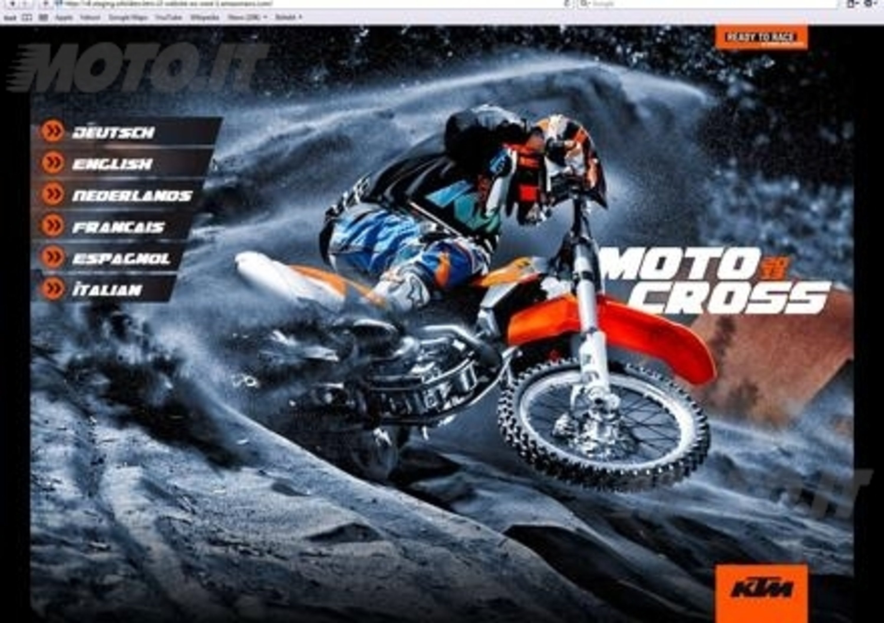 La nuova gamma KTM Motocross 2013 ora disponibile per Apple iPad
