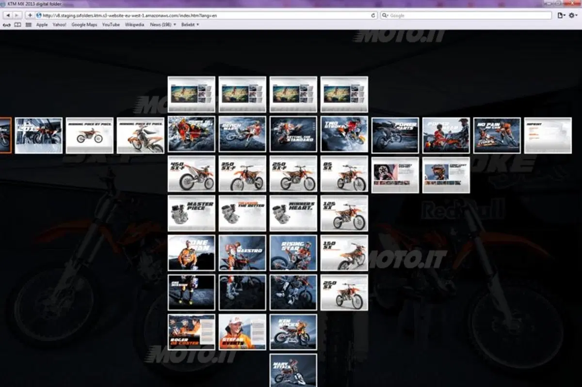 La nuova gamma KTM Motocross 2013 ora disponibile per Apple iPad