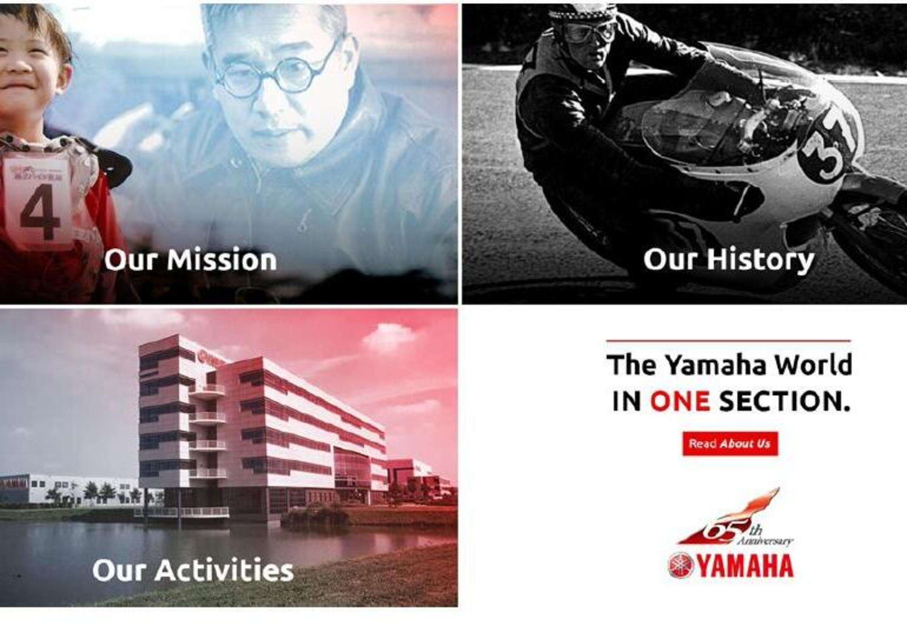 Yamaha Motor Europe celebra 65 anni di attivit&agrave; presentando il nuovo sito istituzionale