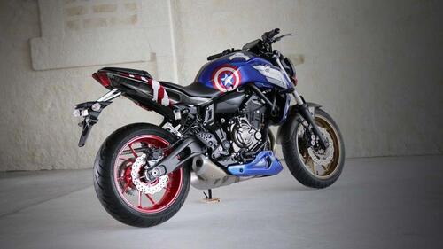 Special: Yamaha MT-07 Captain America e Iron Man (2)