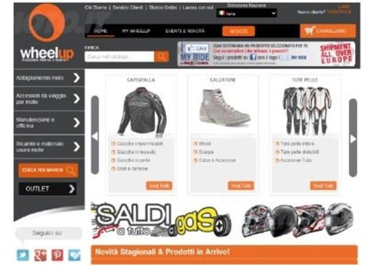 Nuovo sito e-commerce per la catena Wheelup