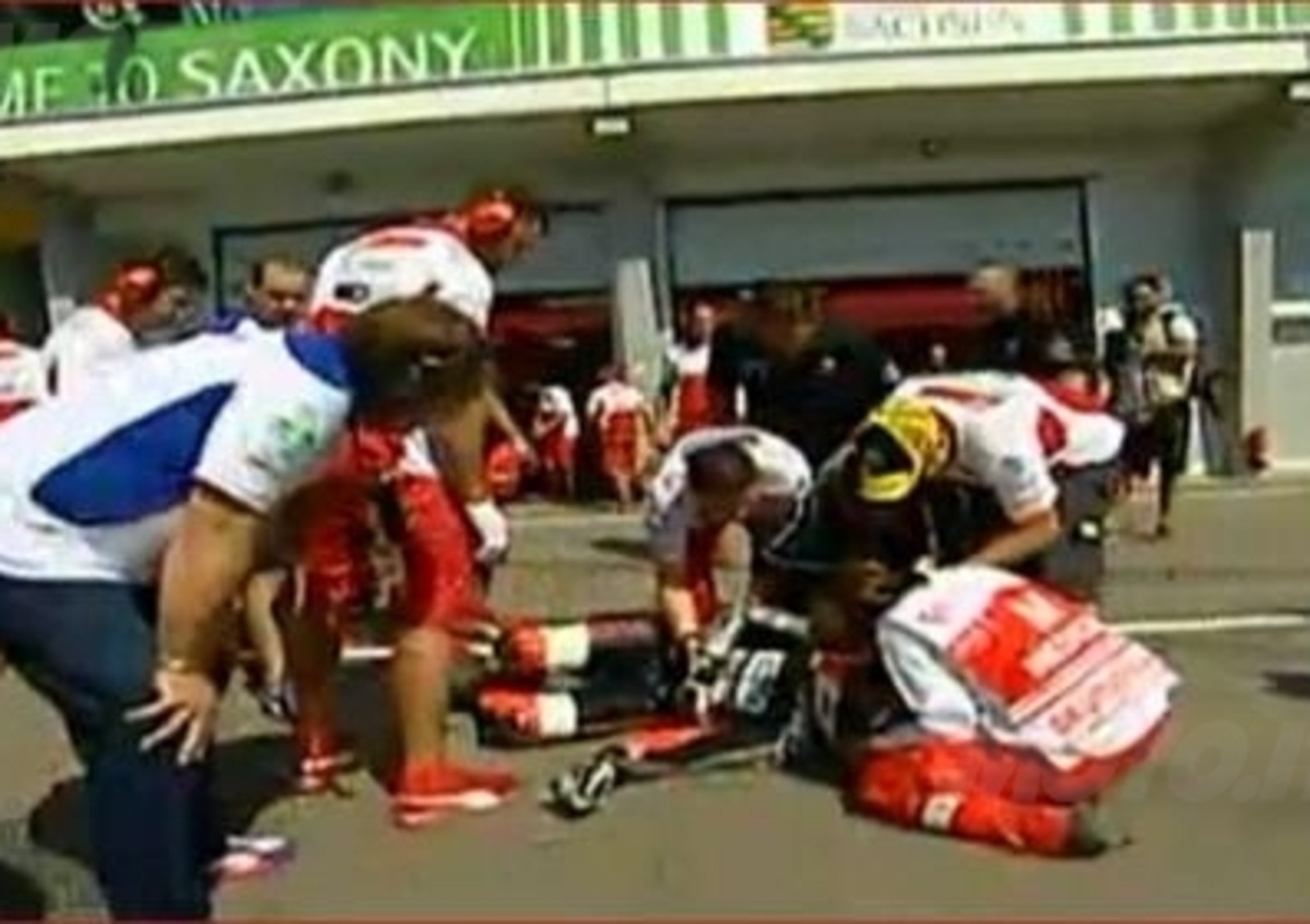 Pasini: incidente in pitlane al Sachsenring!
