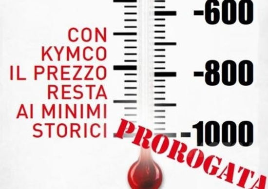 Promozioni. Kymco proroga Giù senza freni