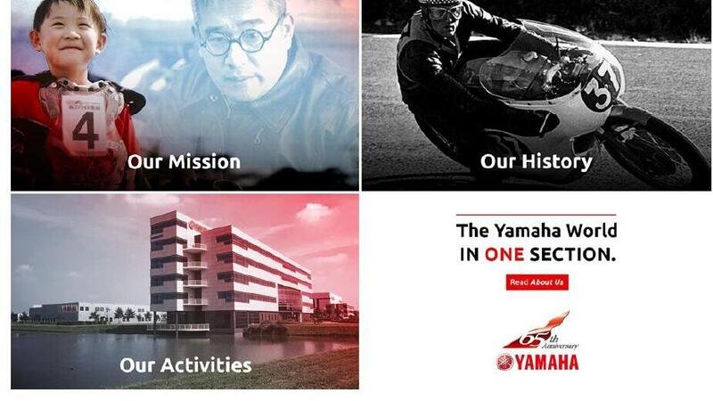 Yamaha Motor Europe celebra 65 anni di attivit&agrave; presentando il nuovo sito istituzionale