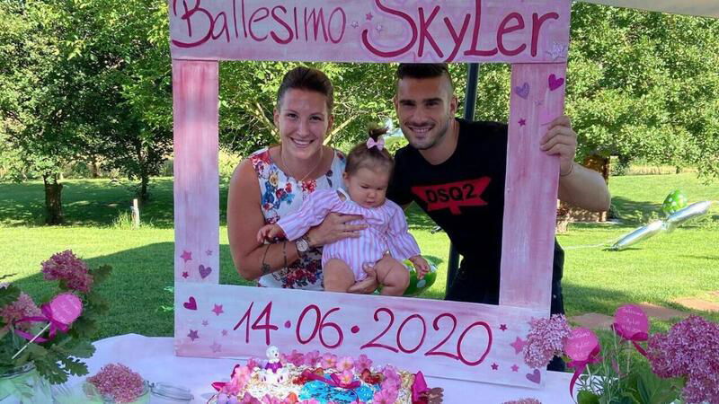 Kiara Fontanesi. A battesimo la figlia Skyler Parenti