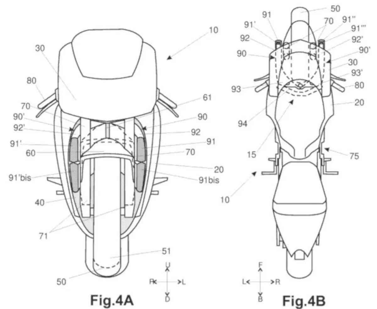Aprilia brevetta una soluzione aerodinamica super sportiva. Per la RSV4? (3)