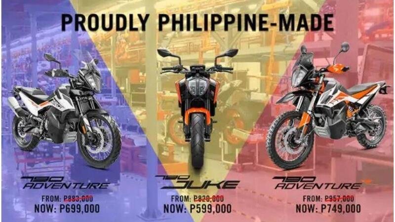 Le KTM 790, Adventure e Duke, prodotte anche nelle Filippine