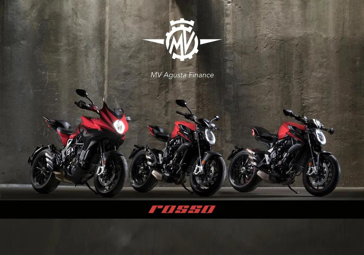 MV Agusta: la gamma &ldquo;Rosso&rdquo; da 99 euro al mese