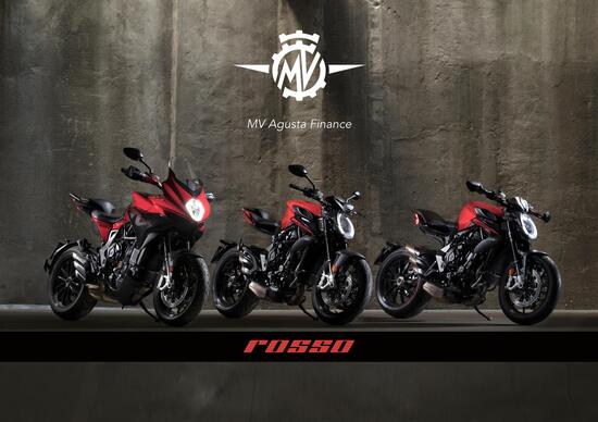 MV Agusta: la gamma “Rosso” da 99 euro al mese