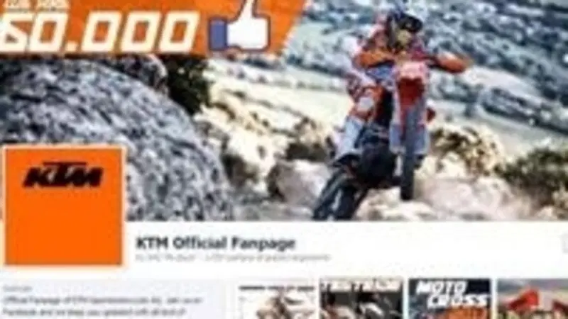 KTM, dall'offroad, alla strada, ora anche sui social network