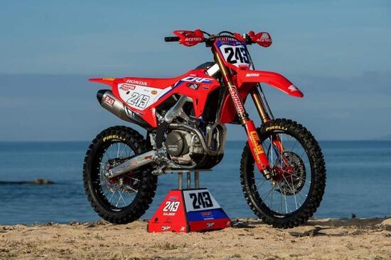 La Honda CRF450 HRC agli Internazionali d'Italia