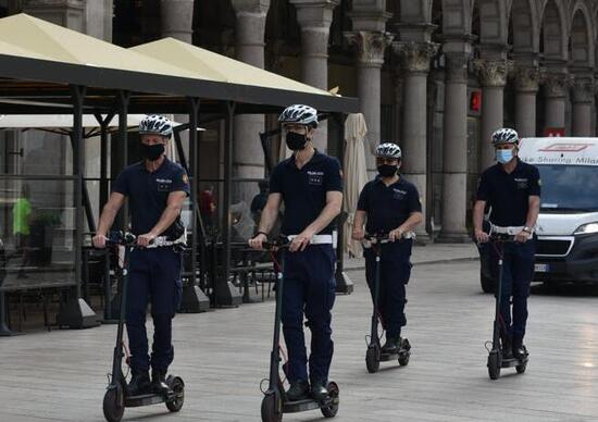 Milano. Polizia Locale, al via le pattuglie in monopattino elettrico