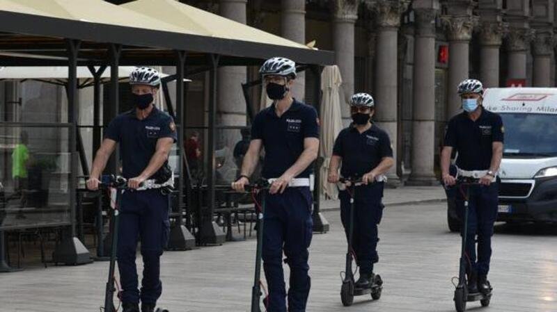 Milano. Polizia Locale, al via le pattuglie in monopattino elettrico