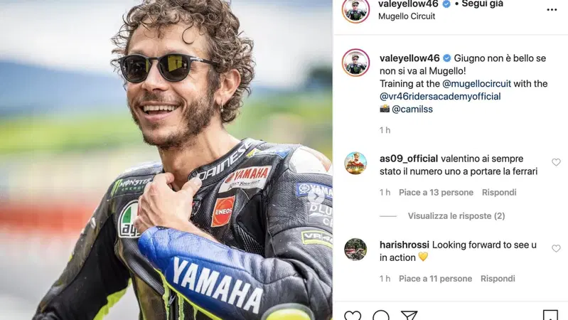 MotoGP. Valentino Rossi: "Giugno non &egrave; bello se non si va al Mugello"