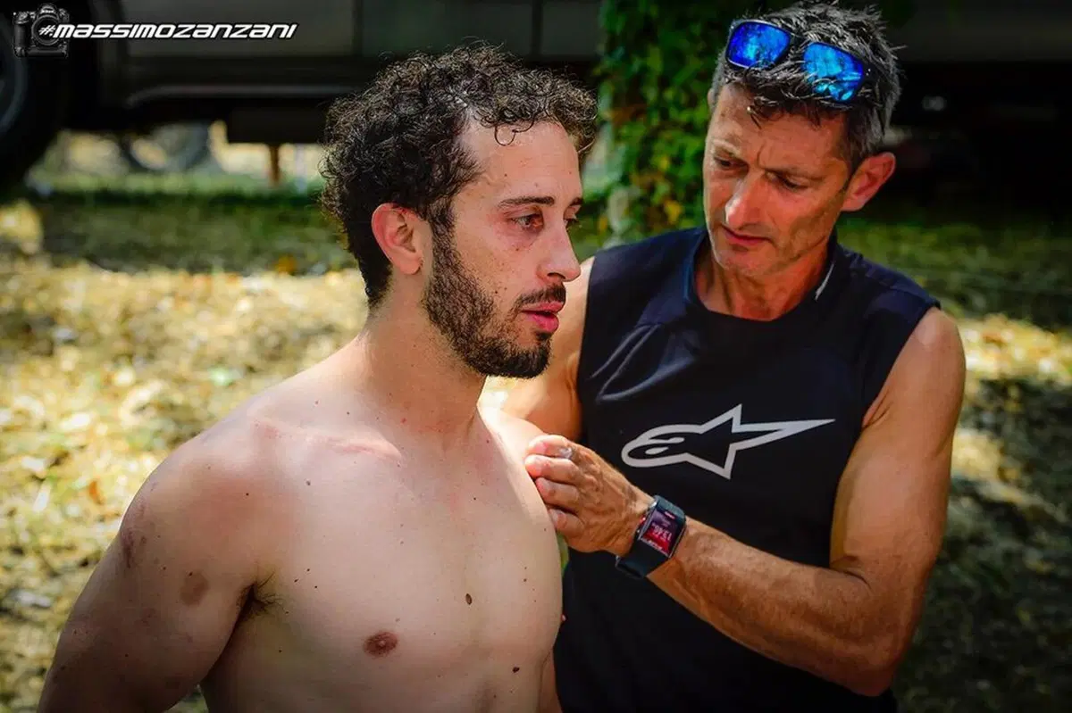 MotoGP. Andrea Dovizioso cade e si infortuna facendo motocross: frattura della clavicola 