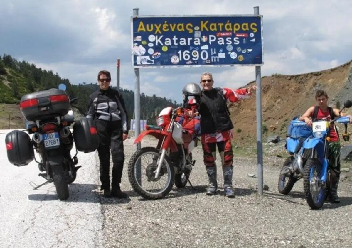 In moto in Grecia... "in famiglia"