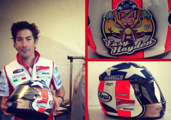 A Laguna Seca Hayden correrà con un casco jet