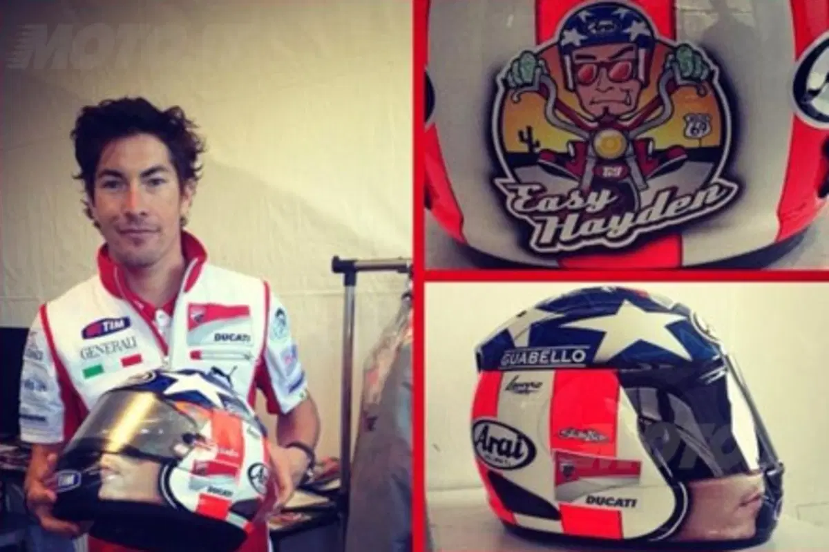 A Laguna Seca Hayden correrà con un casco jet