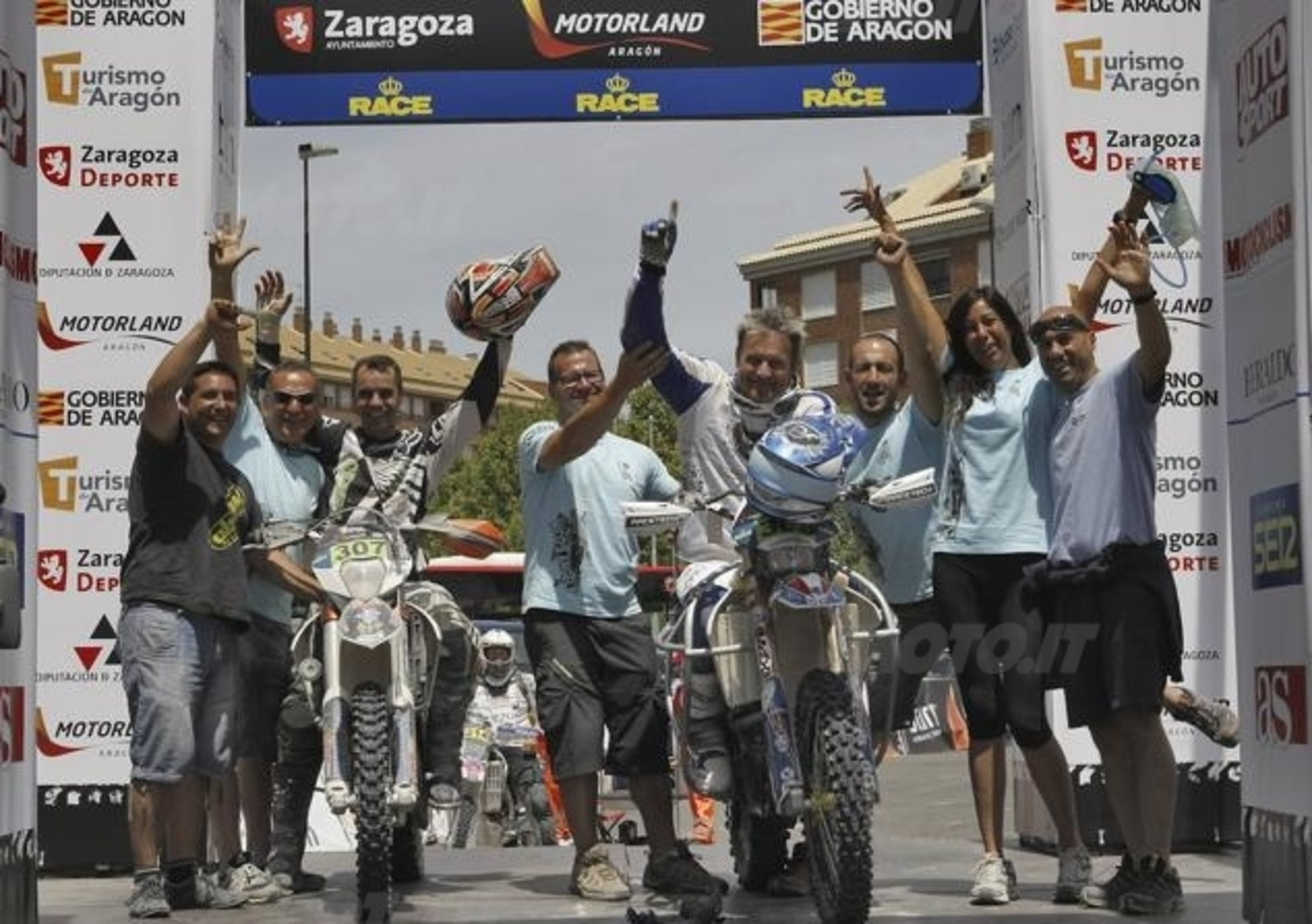 Nicola Dutto ha corso in moto alla Baja Aragon!
