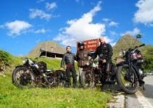 Al Grossglockner con due Moto Guzzi V 500 e una Gilera VL 500