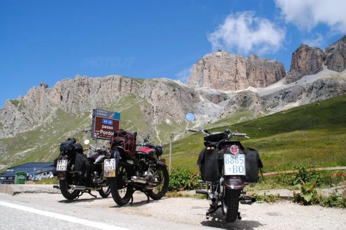 Al Grossglockner con due Moto Guzzi V 500 e una Gilera VL 500 (14)