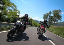 Ducati Streetfighter V4S vs KTM SuperDuke 1290R. Scontro tra titani