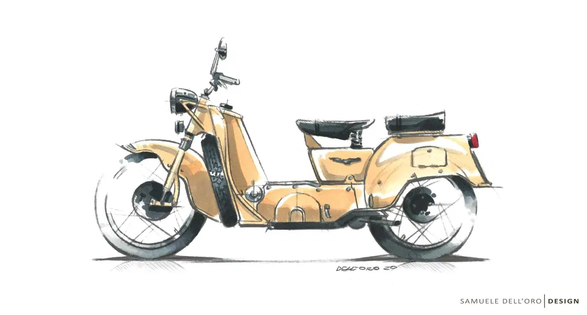 Rivive il Guzzi Galletto. Con motore ibrido (8)