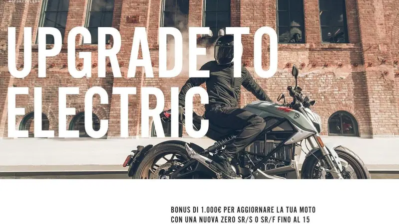 Zero Motorcycles, 1.000 &euro; di bonus per passare all'elettrico