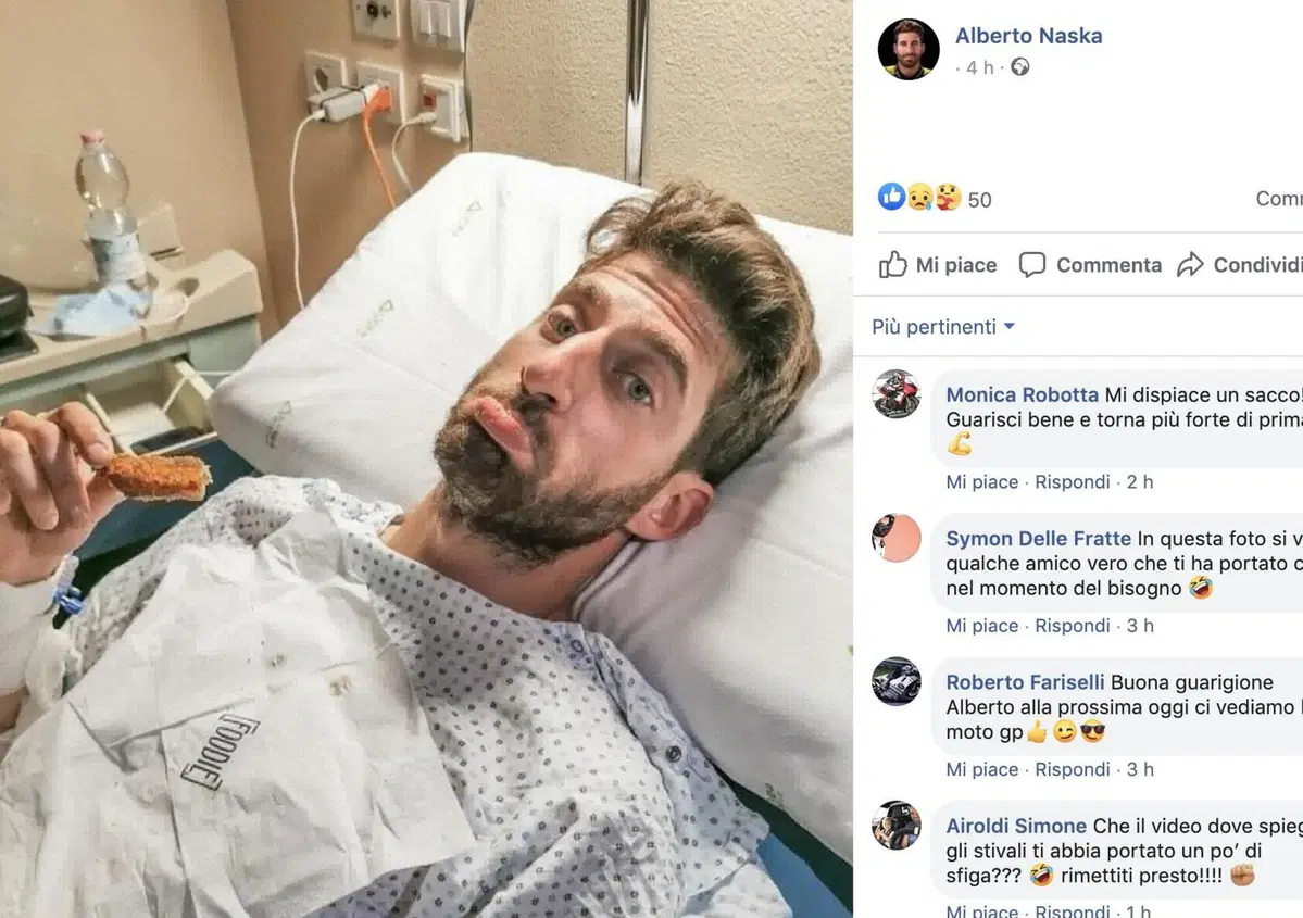 L'esordio stagionale di Naska lo YouTuber: finito dopo appena due curve