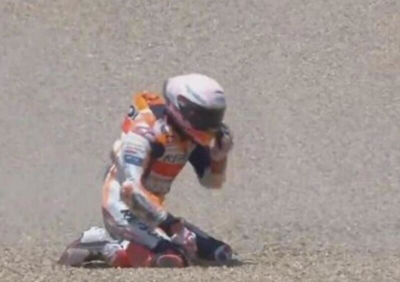 MotoGP a Jerez. Le condizioni di Marc Marquez: &quot;Frattura totale dell&#039;omero con possibile interessamento del nervo radiale&quot;