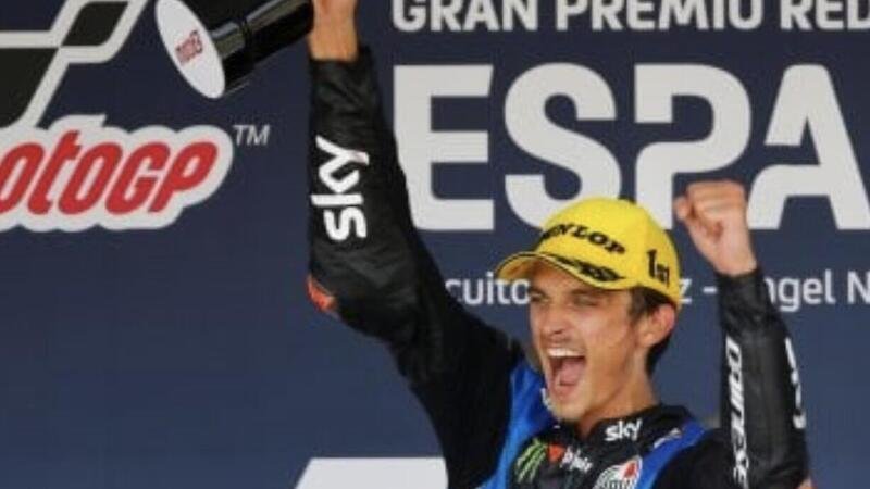 MotoGP a Jerez: per Valentino, oggi, una sola, grande gioia: il trionfo di Luca in Moto2