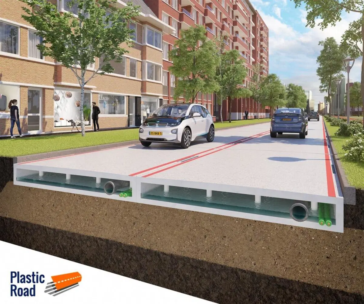 Plastic Road. La ciclabile in plastica riciclata debutta in Olanda (7)