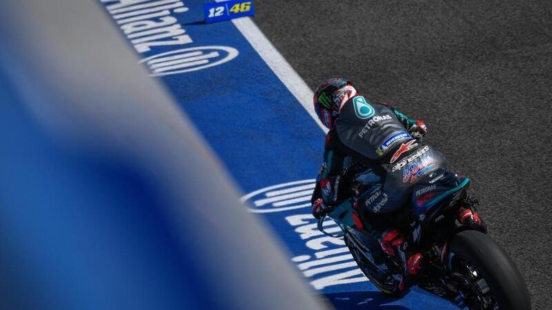 MotoGP 2020, GP di Andalusia. Quartararo chiude in testa il Warm Up a Jerez