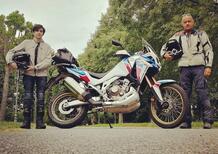 Debutto in moto a 13 anni con l'Africa Twin al Lessinia by Night