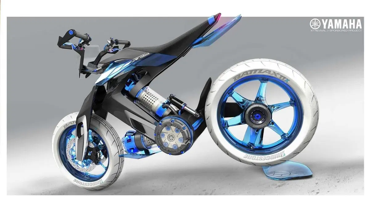 Yamaha XT 500 2025. Concept con motore ad acqua (4)