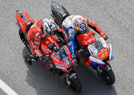 MotoGP. Ducati: la chiave è nel freno posteriore. Lo dicono i dati di Pecco Bagnaia