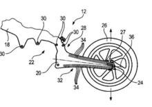 BMW brevetta il telaio in carbonio con il forcellone flessibile
