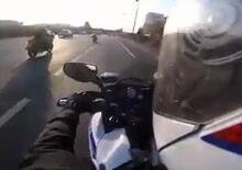 Scooter vs moto: T-Max speronato e T-Maxista arrestato dopo il rocambolesco inseguimento [VIDEO VIRALE]