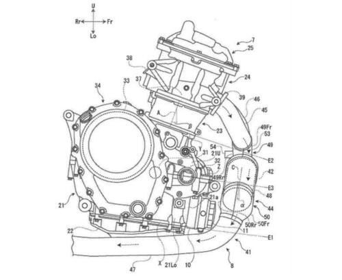 Suzuki: il brevetto di un nuovo motore bicilindrico parallelo (2)