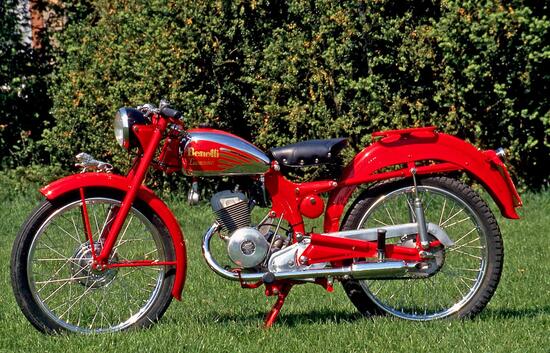 Per diversi anni il Benelli Leoncino 125 è stato uno dei maggiori protagonisti della scena motociclistica italiana. Semplice e robusto, era in grado di fornire ottime prestazioni nella versione da competizione. Il suo motore monocilindrico a due tempi aveva un alesaggio di 52 mm e una corsa di 58 mm. Le molle della sospensione posteriore sono collocate nei bracci del forcellone