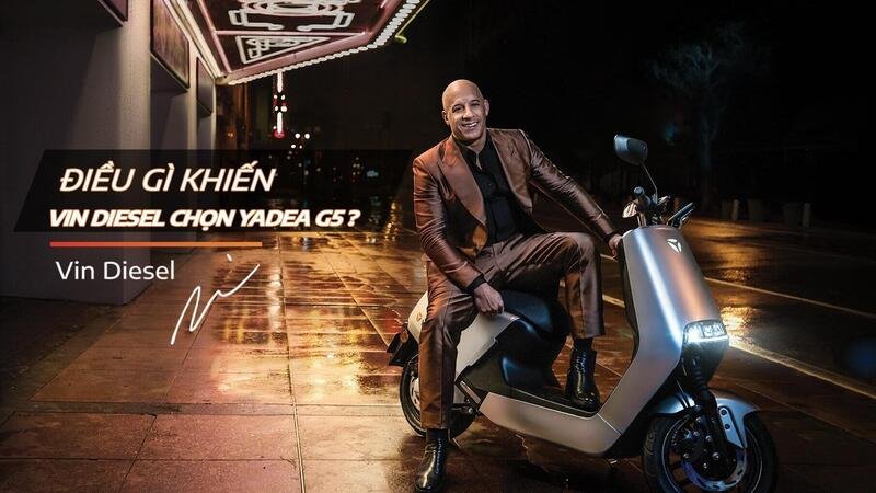 Vin Diesel &egrave; un altro Fast &amp; Furious per gli scooter Yadea