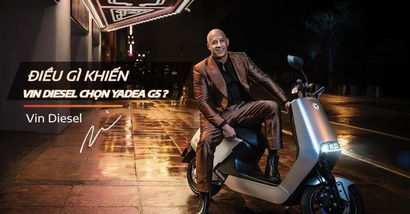 Vin Diesel &egrave; un altro Fast &amp; Furious per gli scooter Yadea