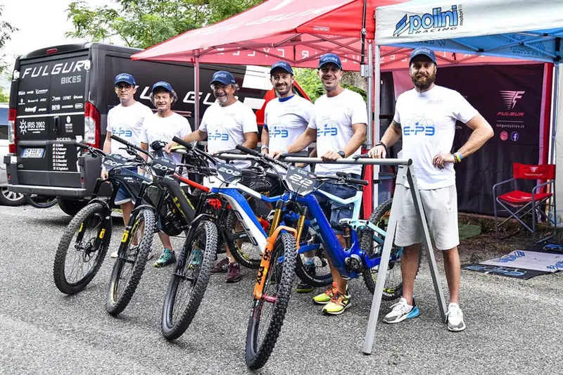Il team Polini. Terzo da destra il nostro Maurizio Vettor