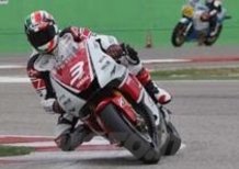 Luca Cadalora in sella alla YZR-M1 MotoGP alla 200 Miglia di Imola