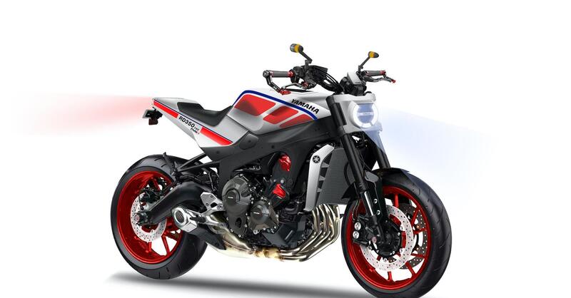 Puig: un concept rendering Yamaha RD 350 su base MT-09